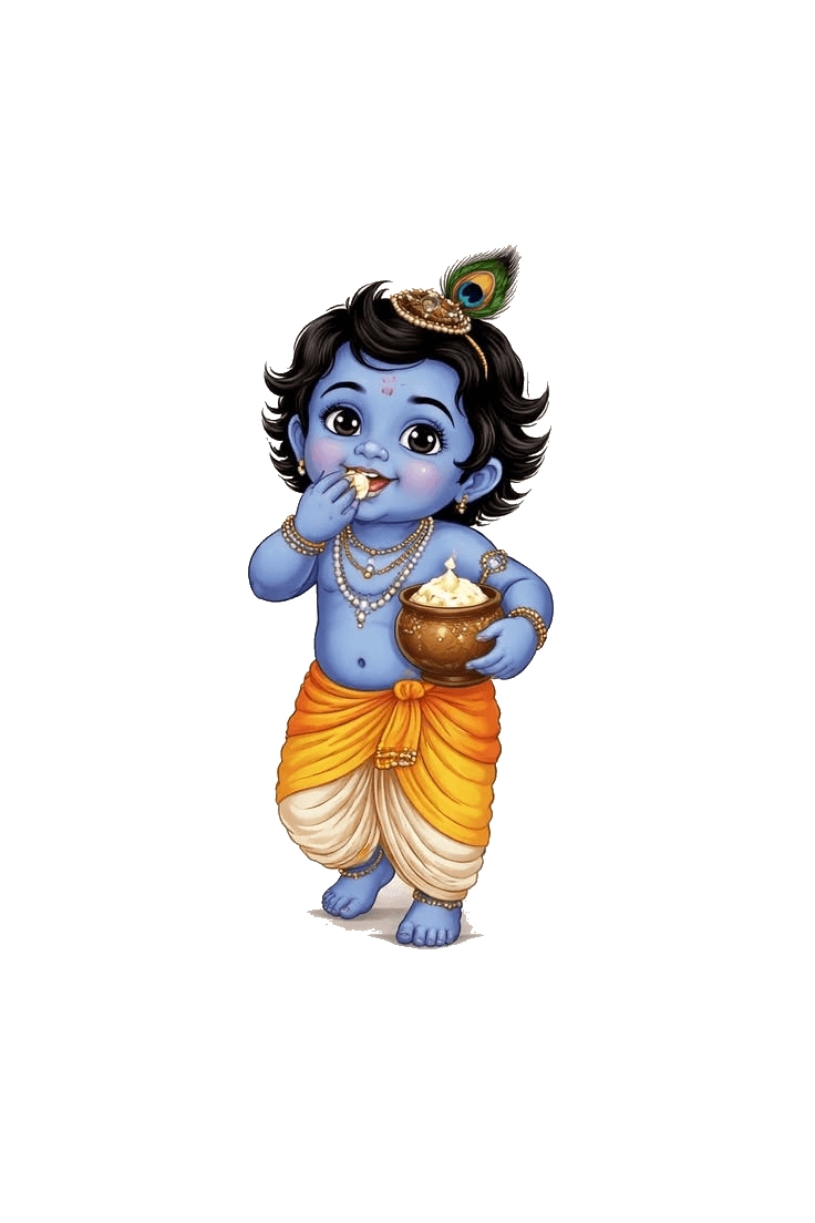 Bal Krishna with butter pot