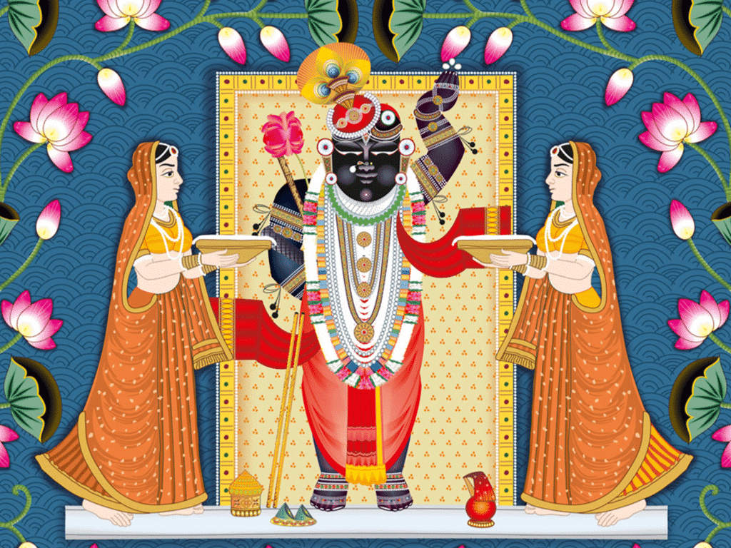 Shrinathji Temple in Nathdwara, a short walk from the villa