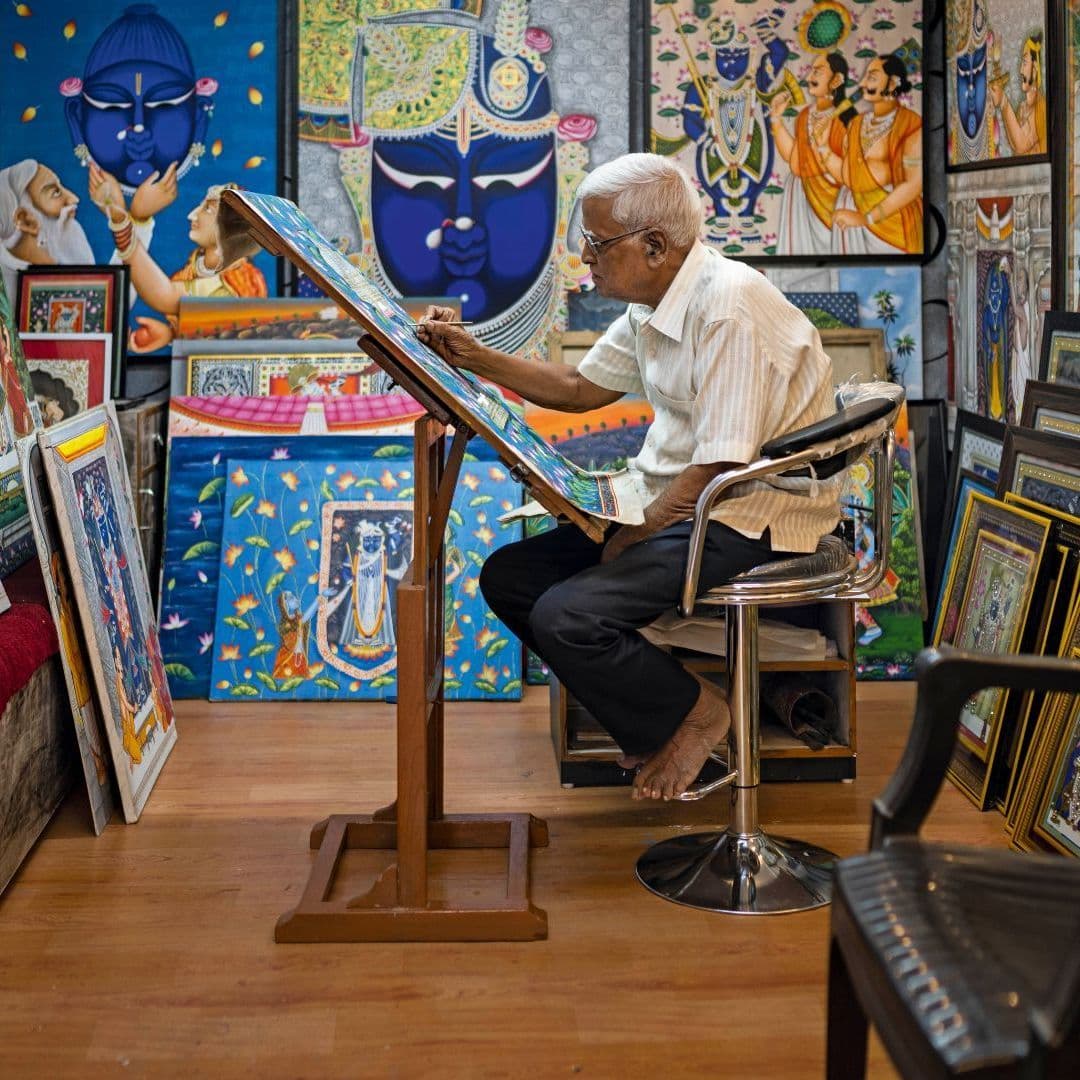 Traditional Pichwai art and Nathdwara culture